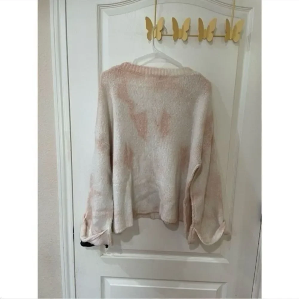Anthropologie Blush Pink Pullover Sweater size Medium